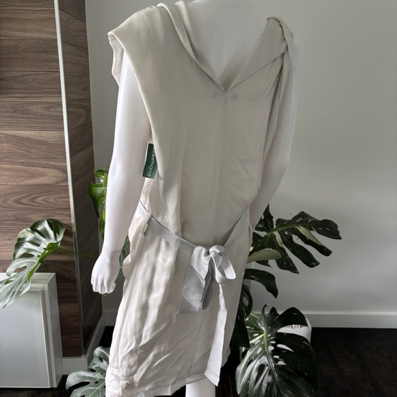 Sharon Wauchob Silk - Lurex Dress Belted NEW Sz 34 Women's Made in France❤️ - Picture 4 of 12